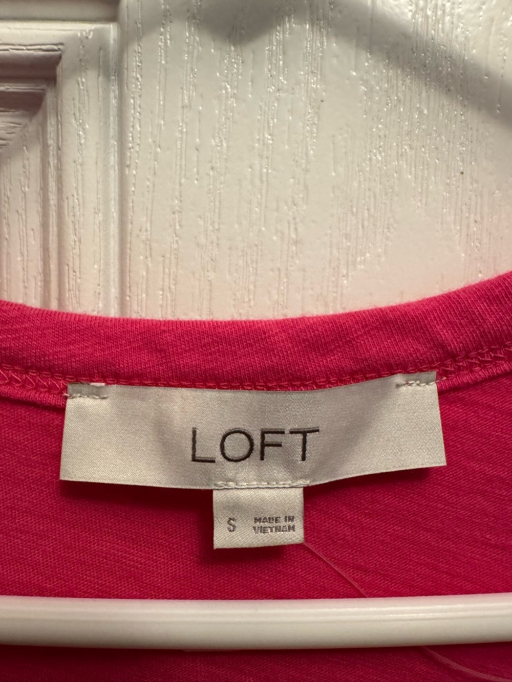 LOFT Bright Pink Ruffle Sleeve Tank Top - Picture 2 of 3